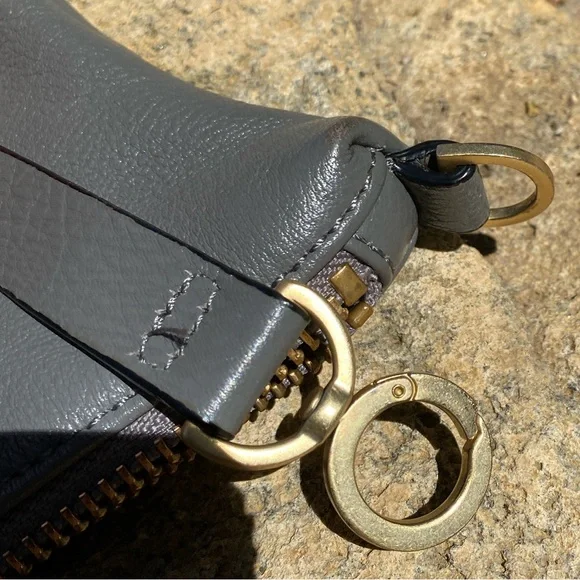 Kate Spade Freeform Satchel Saturday Grey Leather Crossbody Purse 15”x8.5” Bag - Picture 6 of 12